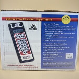 Digitrax DT400R Simplex Radio Equipped Super Throttle with Box